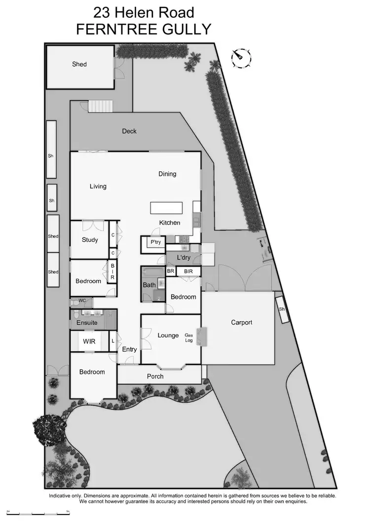 Floorplan of Homely house listing, 23 Helen Road, Ferntree Gully VIC 3156
