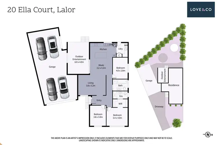 Floorplan of Homely house listing, 20 Ella Court, Lalor VIC 3075