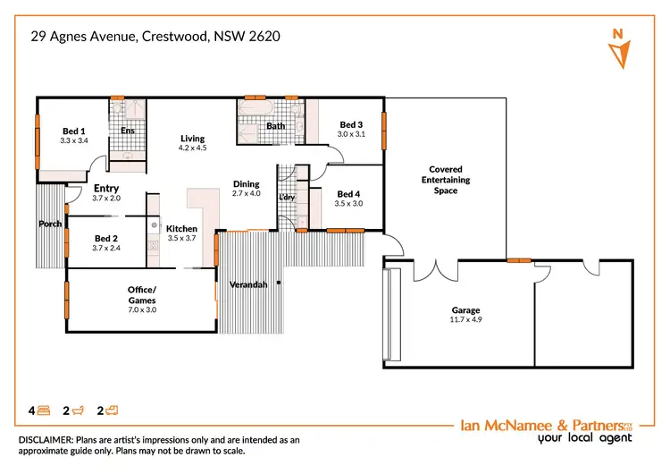 Floorplan of Homely house listing, 29 Agnes Avenue, Crestwood NSW 2620