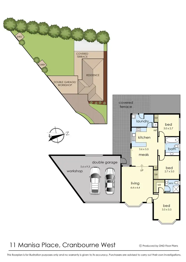 Floorplan of Homely house listing, 11 Manisa Place, Cranbourne West VIC 3977