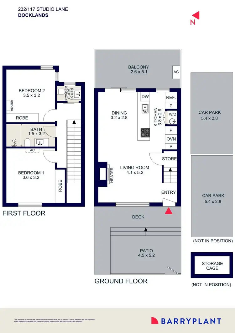 Floorplan of Homely apartment listing, 232/117 Studio Lane, Docklands VIC 3008