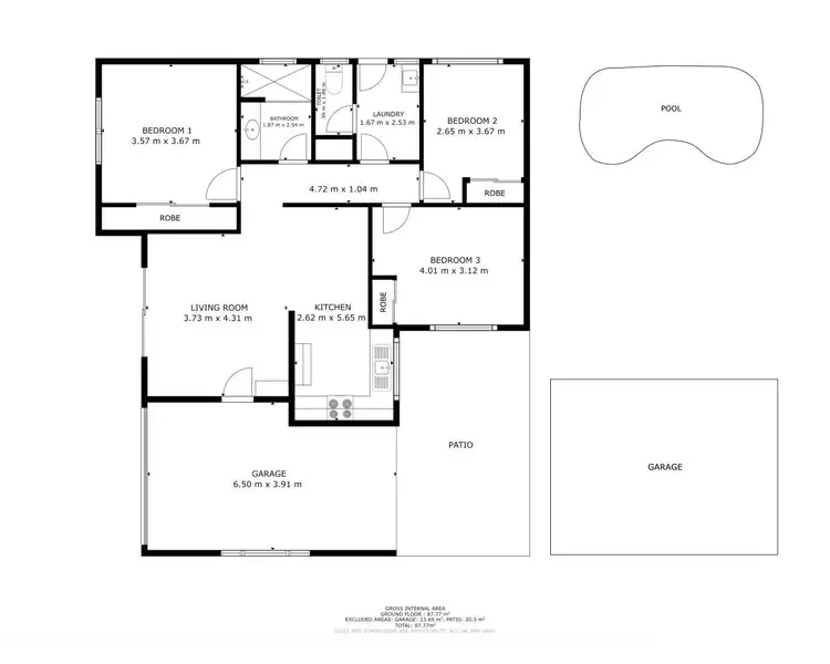 Floorplan of Homely house listing, 9 Lenora Close, Woree QLD 4868