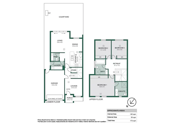 Floorplan of Homely townhouse listing, 12B Grivell Street, Campbelltown SA 5074