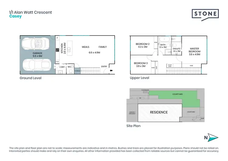 Floorplan of Homely townhouse listing, 1/1 Alan Watt Crescent, Casey ACT 2913