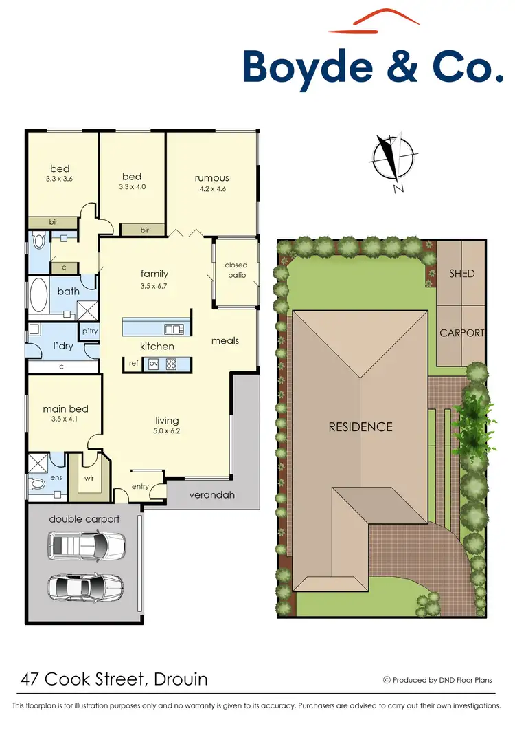 Floorplan of Homely house listing, 47 Cook Street, Drouin VIC 3818