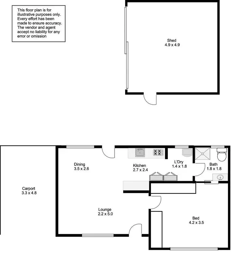 Floorplan of Homely house listing, 78B Eltham Avenue, Port Lincoln SA 5606