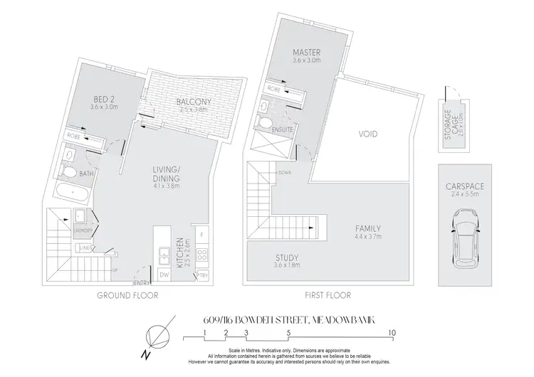 Floorplan of Homely apartment listing, 609A/116 Bowden Street, Meadowbank NSW 2114