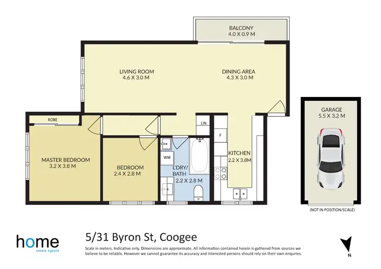 Floorplan of Homely apartment listing, 5/31 Byron Street, Coogee NSW 2034