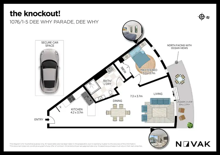 Floorplan of Homely apartment listing, 1076/1 Dee Why Parade, Dee Why NSW 2099