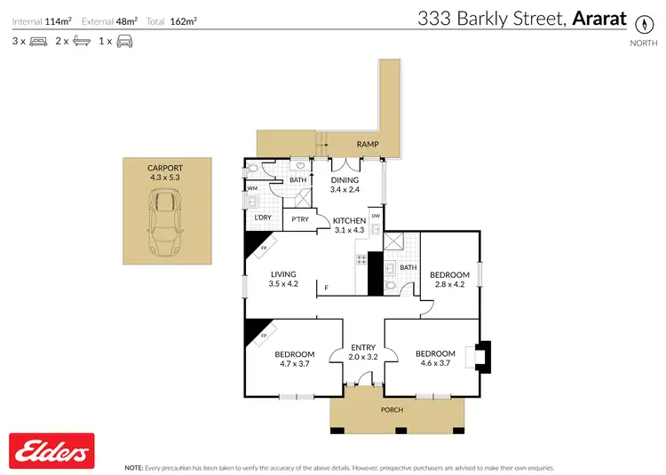Floorplan of Homely house listing, 333 Barkly Street, Ararat VIC 3377