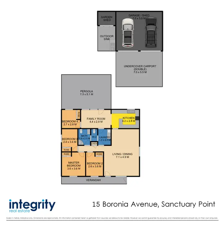 Floorplan of Homely house listing, 15 Boronia Avenue, Sanctuary Point NSW 2540