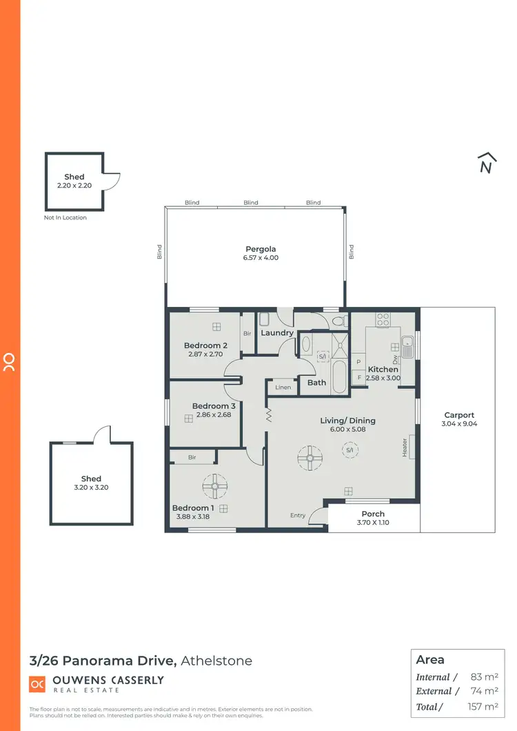 Floorplan of Homely unit listing, 3/26 Panorama Drive, Athelstone SA 5076