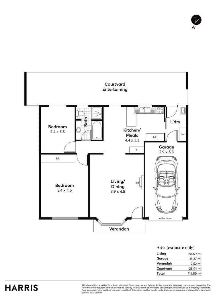 Floorplan of Homely unit listing, 3/479 Esplanade, Grange SA 5022