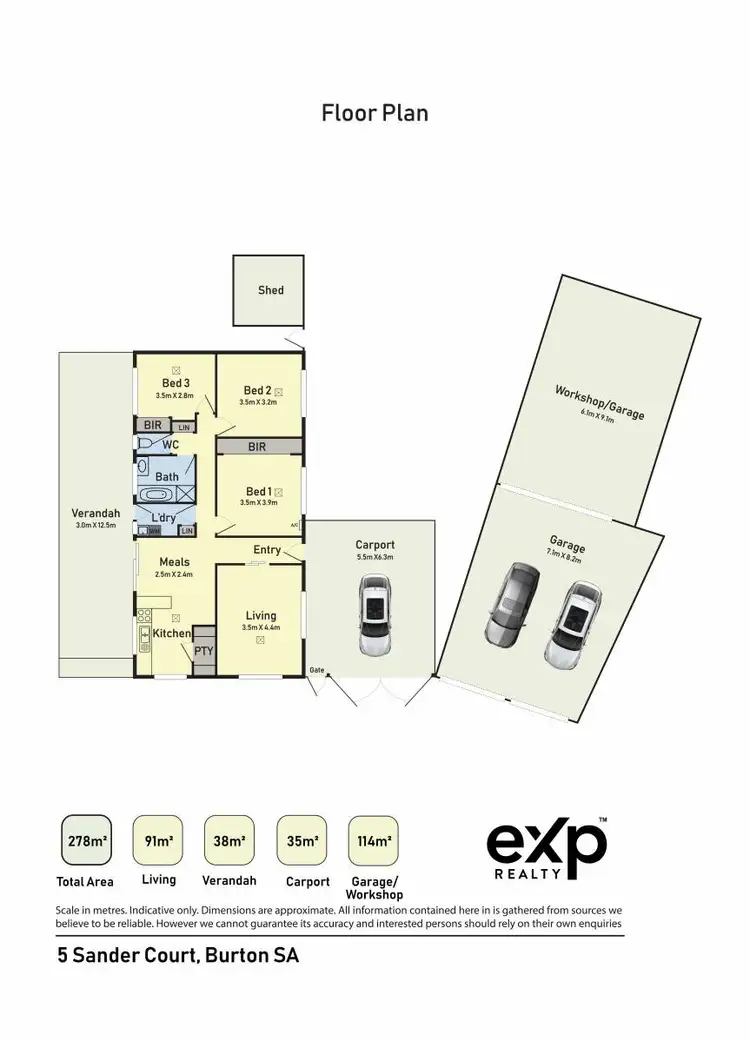 Floorplan of Homely house listing, 5 Sander Court, Burton SA 5110