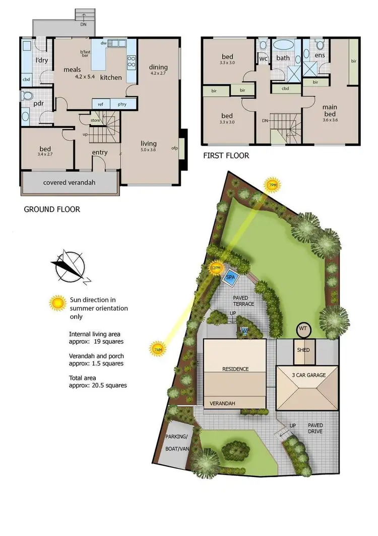 Floorplan of Homely house listing, 7 Irvine Crescent, Frankston VIC 3199