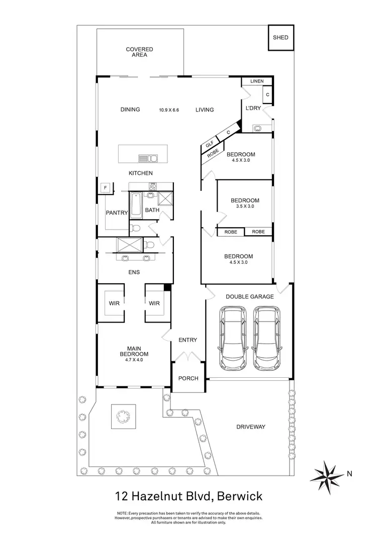 Floorplan of Homely house listing, 12 Hazelnut Boulevard, Berwick VIC 3806