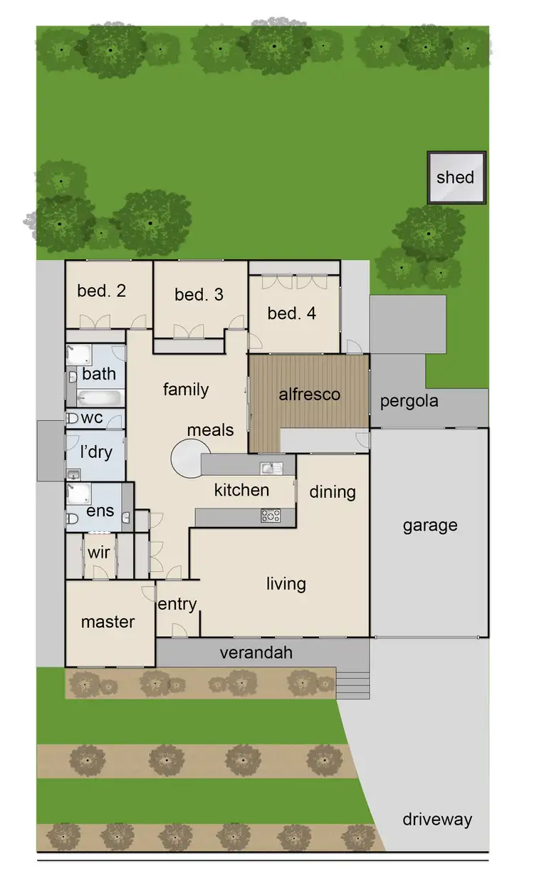 Floorplan of Homely house listing, 14 Endeavour Crescent, Endeavour Hills VIC 3802