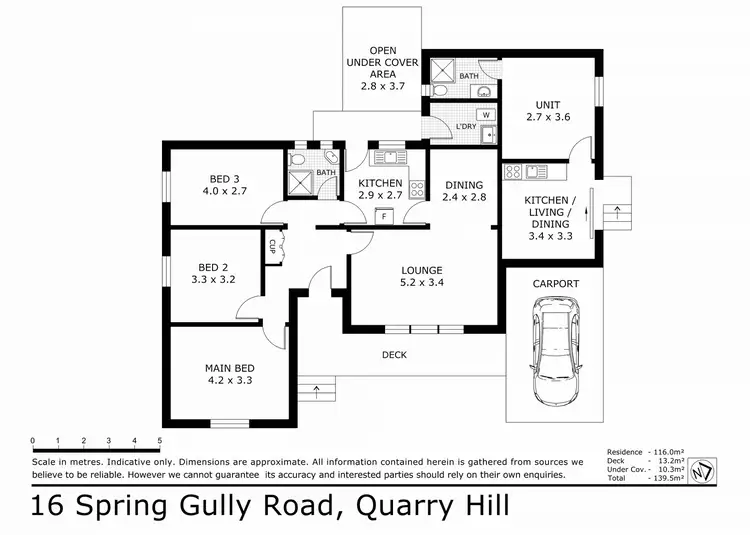 Floorplan of Homely house listing, 16 Spring Gully Road, Quarry Hill VIC 3550