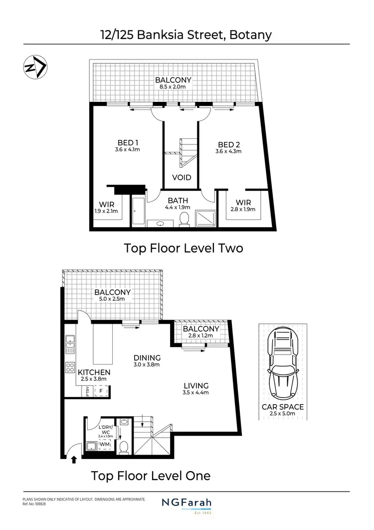 Floorplan of Homely apartment listing, 12/125 Banksia Street, Botany NSW 2019