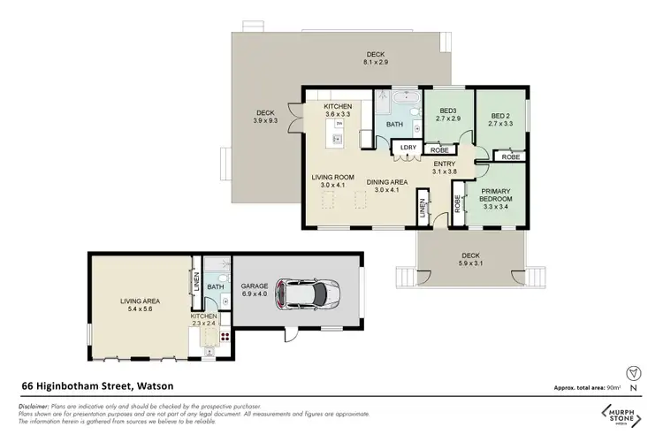 Floorplan of Homely house listing, 66 Higinbotham Street, Watson ACT 2602
