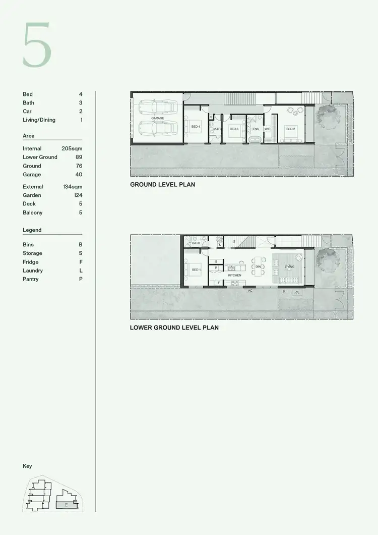 Floorplan of Homely block of units listing, Residence/6 Leontine Loop, Denman Prospect ACT 2611