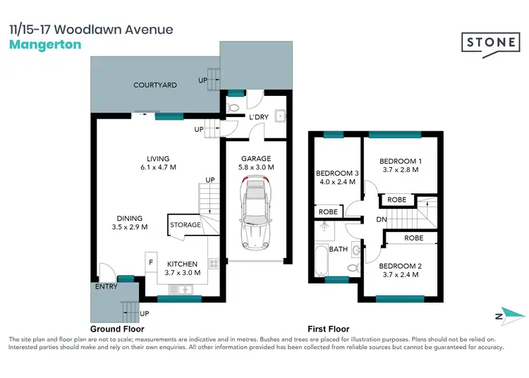 Floorplan of Homely townhouse listing, 11/15-17 Woodlawn Avenue, Mangerton NSW 2500