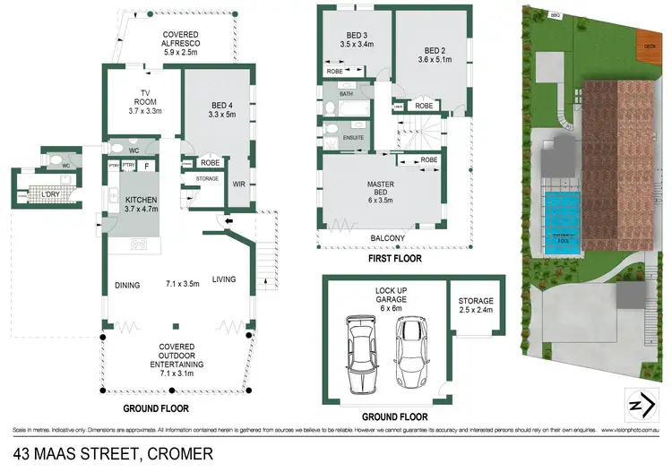 Floorplan of Homely house listing, 43 Maas Street, Cromer NSW 2099