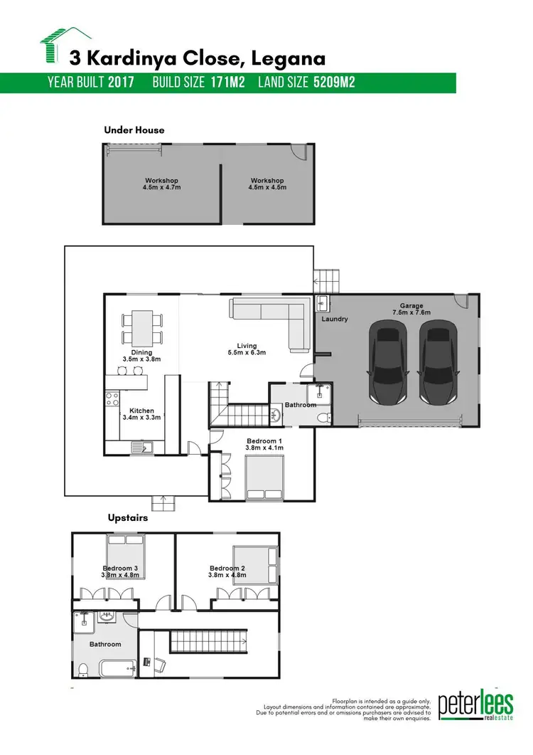 Floorplan of Homely house listing, 3 Kardinya Close, Legana TAS 7277