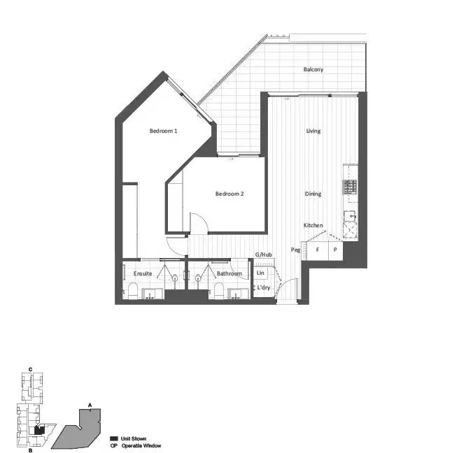 Floorplan of Homely apartment listing, 301/23 Mills Boulevard, Alphington VIC 3078