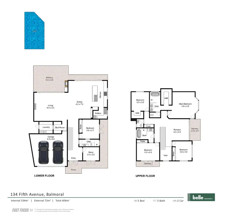 Floorplan of Homely house listing, 134 Fifth Avenue, Balmoral QLD 4171