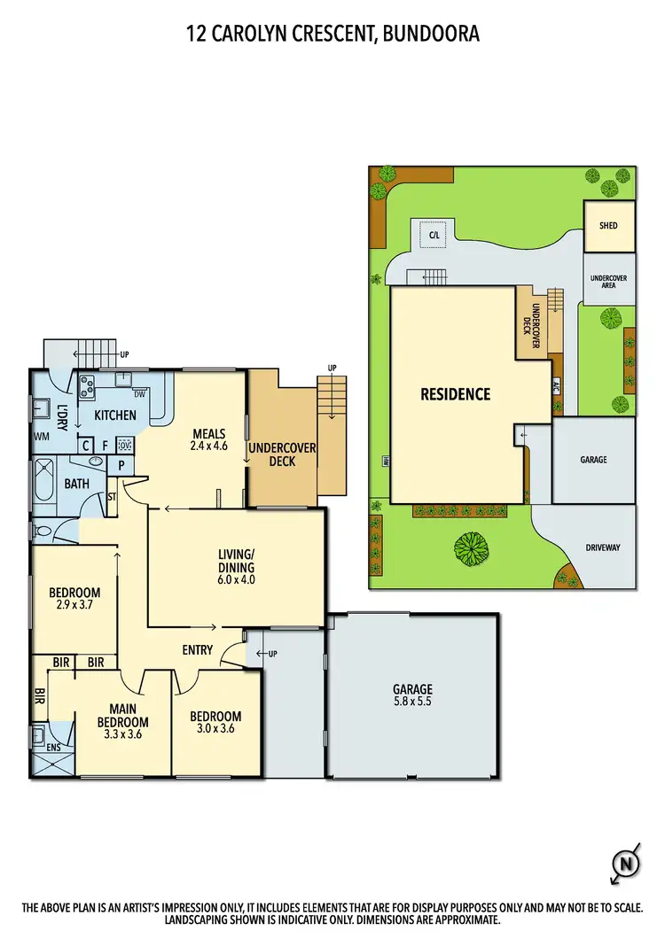 Floorplan of Homely house listing, 12 Carolyn Crescent, Bundoora VIC 3083