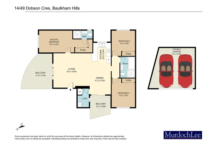 Floorplan of Homely apartment listing, 14/49 Dobson Crescent, Baulkham Hills NSW 2153