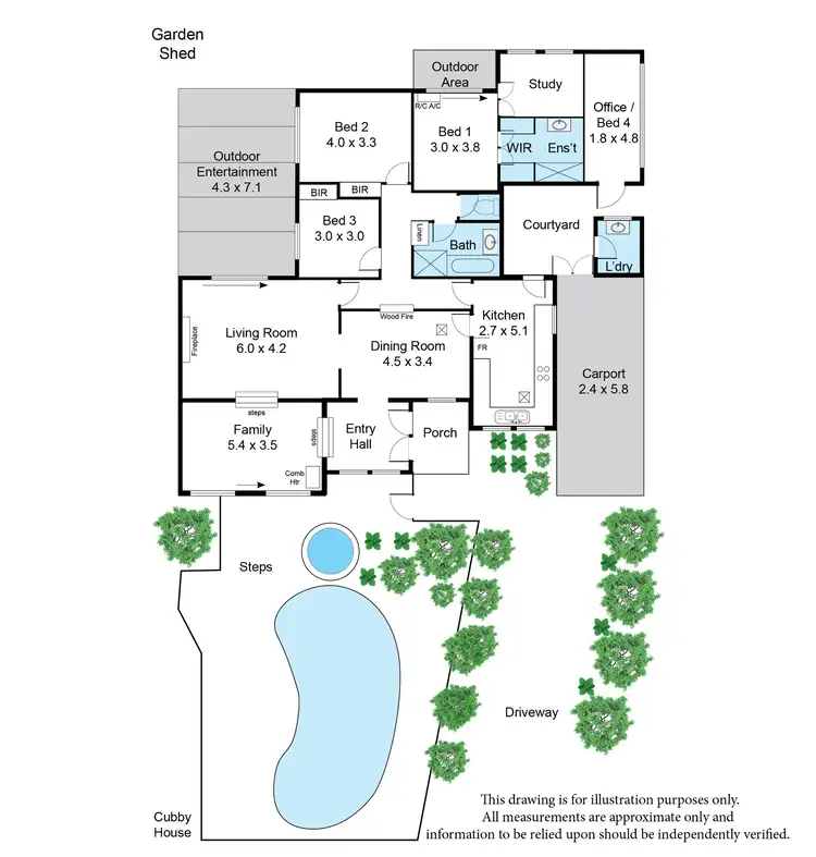 Floorplan of Homely house listing, 10 Clyde Road, Hawthorndene SA 5051