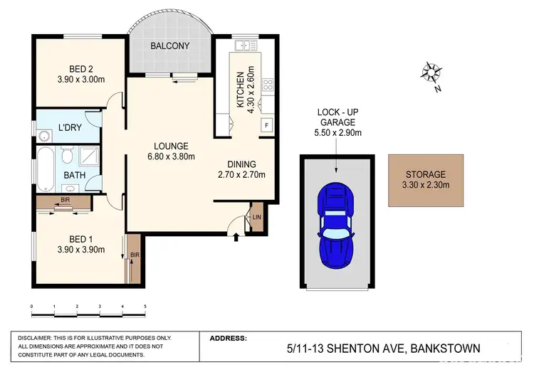 Floorplan of Homely unit listing, 5/11-13 Shenton Avenue, Bankstown NSW 2200