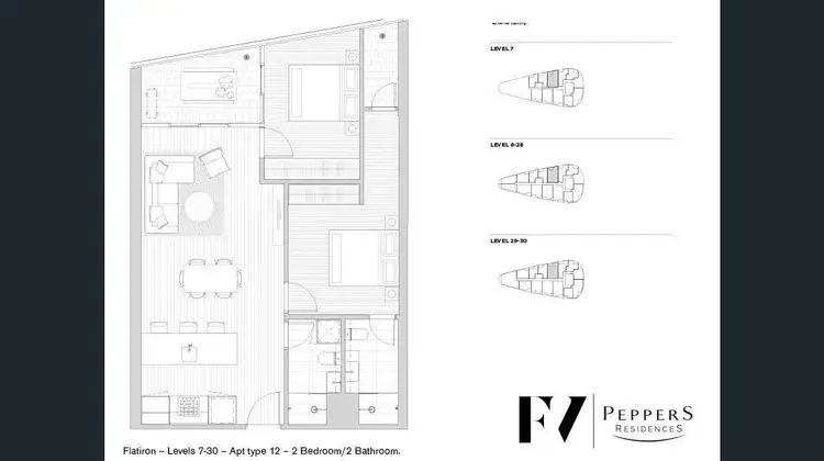 Floorplan of Homely apartment listing, 2712/179 Alfred Street, Fortitude Valley QLD 4006