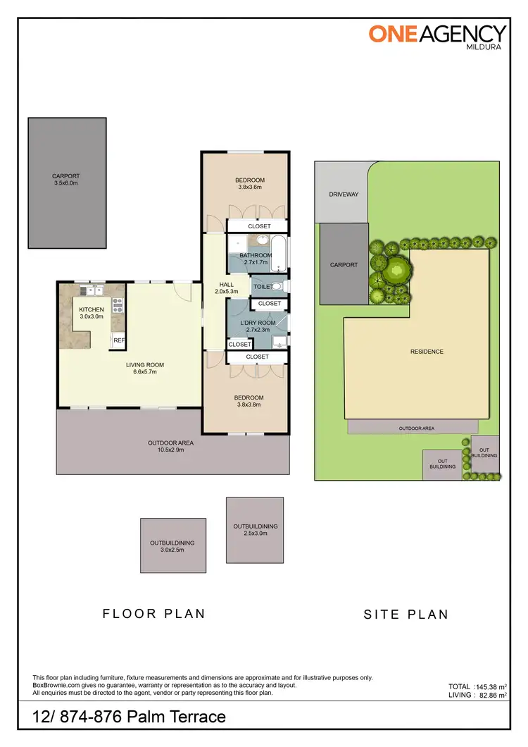 Floorplan of Homely house listing, 12/874-876 Fifteenth Street, Mildura VIC 3500