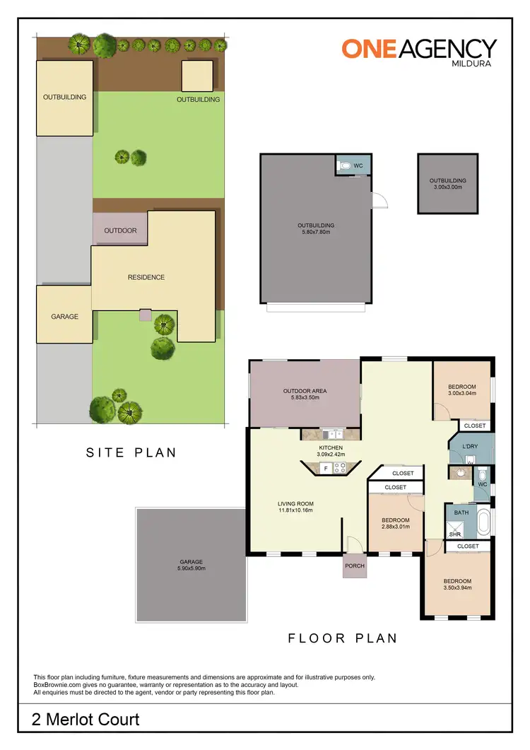 Floorplan of Homely house listing, 2 Merlot Court, Mildura VIC 3500
