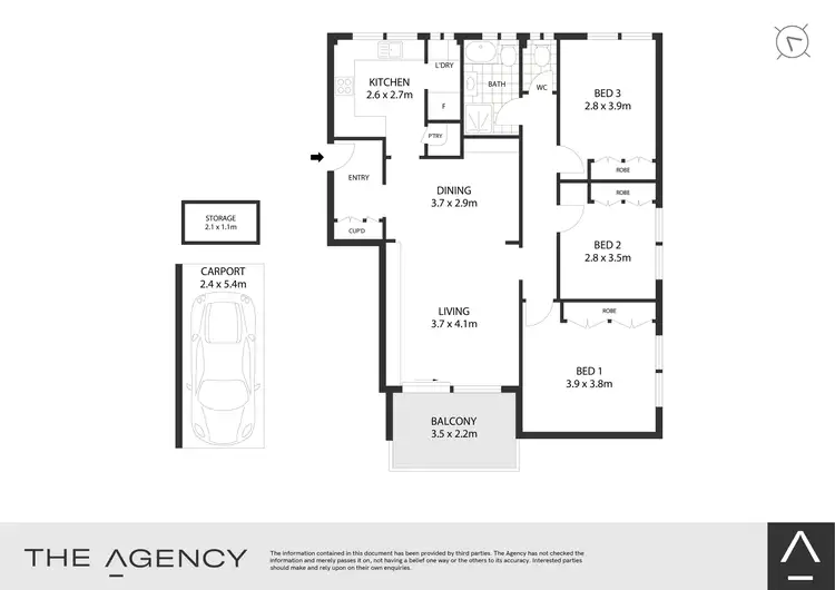 Floorplan of Homely apartment listing, 4/11 Bortfield Drive, Chiswick NSW 2046