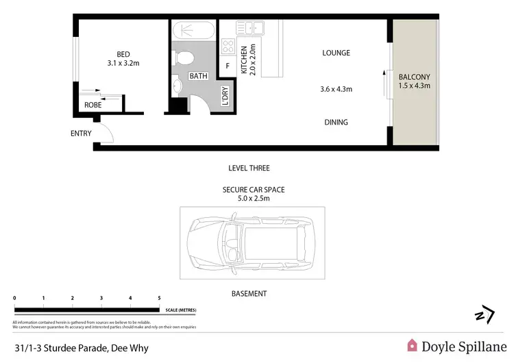 Floorplan of Homely apartment listing, 31/1-3 Sturdee Parade, Dee Why NSW 2099