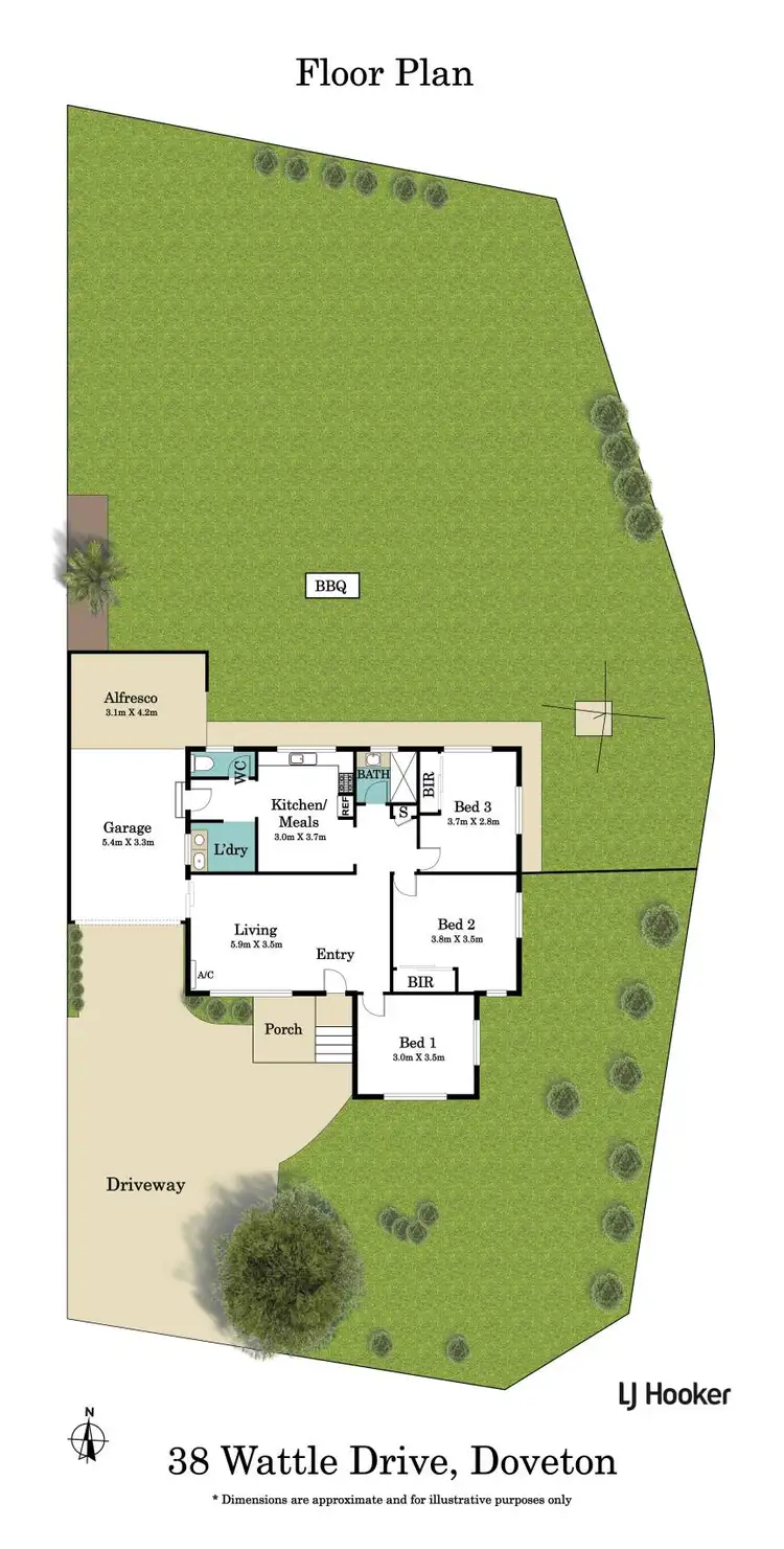 Floorplan of Homely house listing, 38 Wattle Drive, Doveton VIC 3177