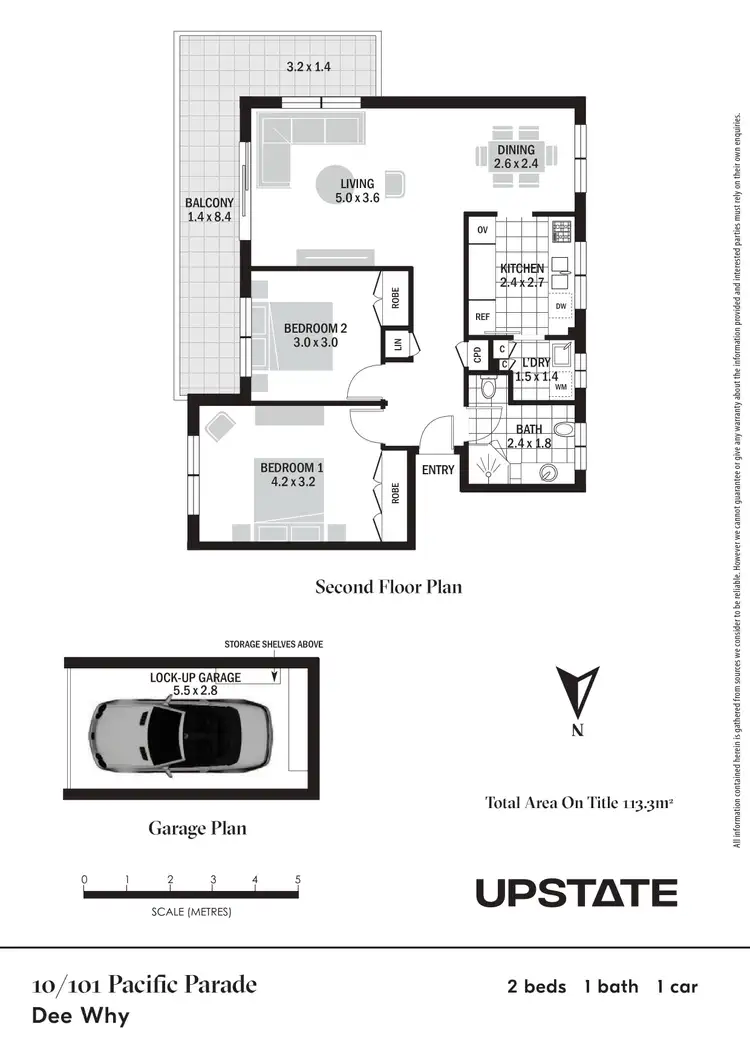 Floorplan of Homely unit listing, 10/101 Pacific Parade, Dee Why NSW 2099