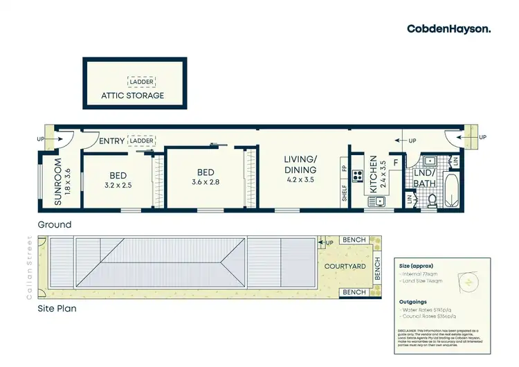 Floorplan of Homely house listing, 18 Callan Street, Rozelle NSW 2039