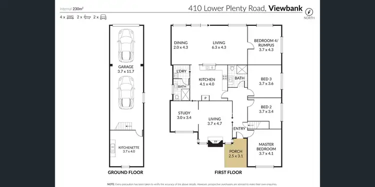 Floorplan of Homely house listing, 410 Lower Plenty Road, Viewbank VIC 3084