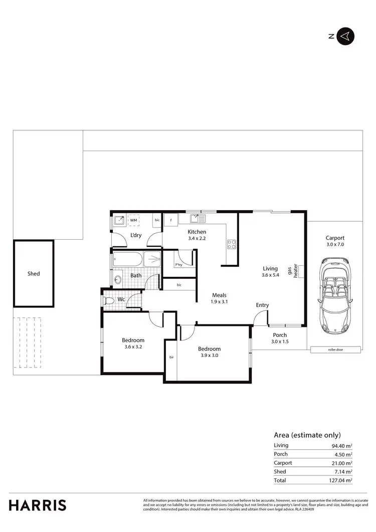 Floorplan of Homely unit listing, 6/7 Willoughby Avenue, Glengowrie SA 5044
