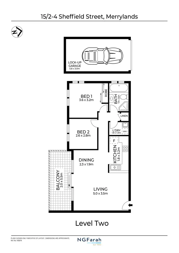Floorplan of Homely apartment listing, 15/2-4 Sheffield Street, Merrylands NSW 2160
