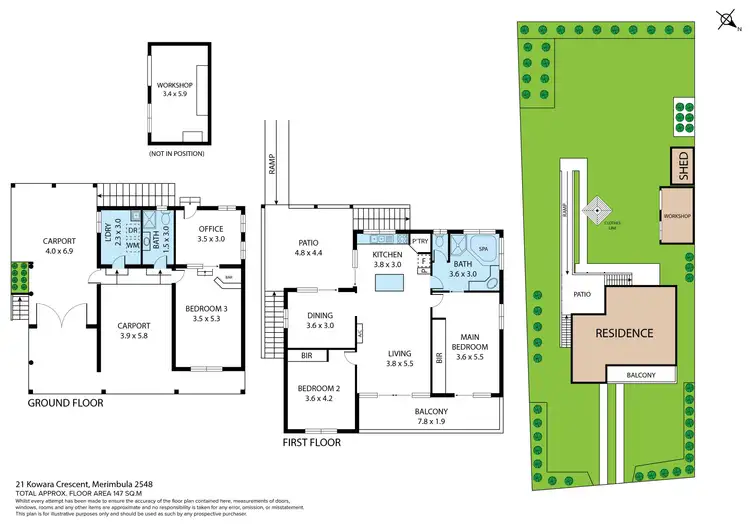 Floorplan of Homely house listing, 21 Kowara Crescent, Merimbula NSW 2548