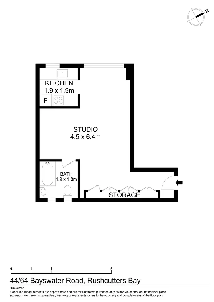 Floorplan of Homely apartment listing, 44/64 Bayswater Road, Rushcutters Bay NSW 2011
