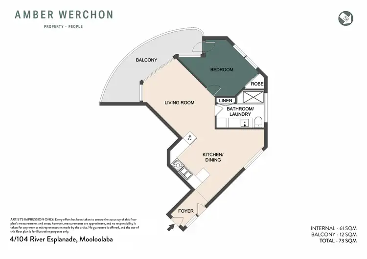 Floorplan of Homely unit listing, 4/104 River Esplanade, Mooloolaba QLD 4557