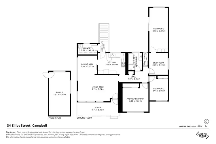 Floorplan of Homely house listing, 34 Elliott Street, Campbell ACT 2612