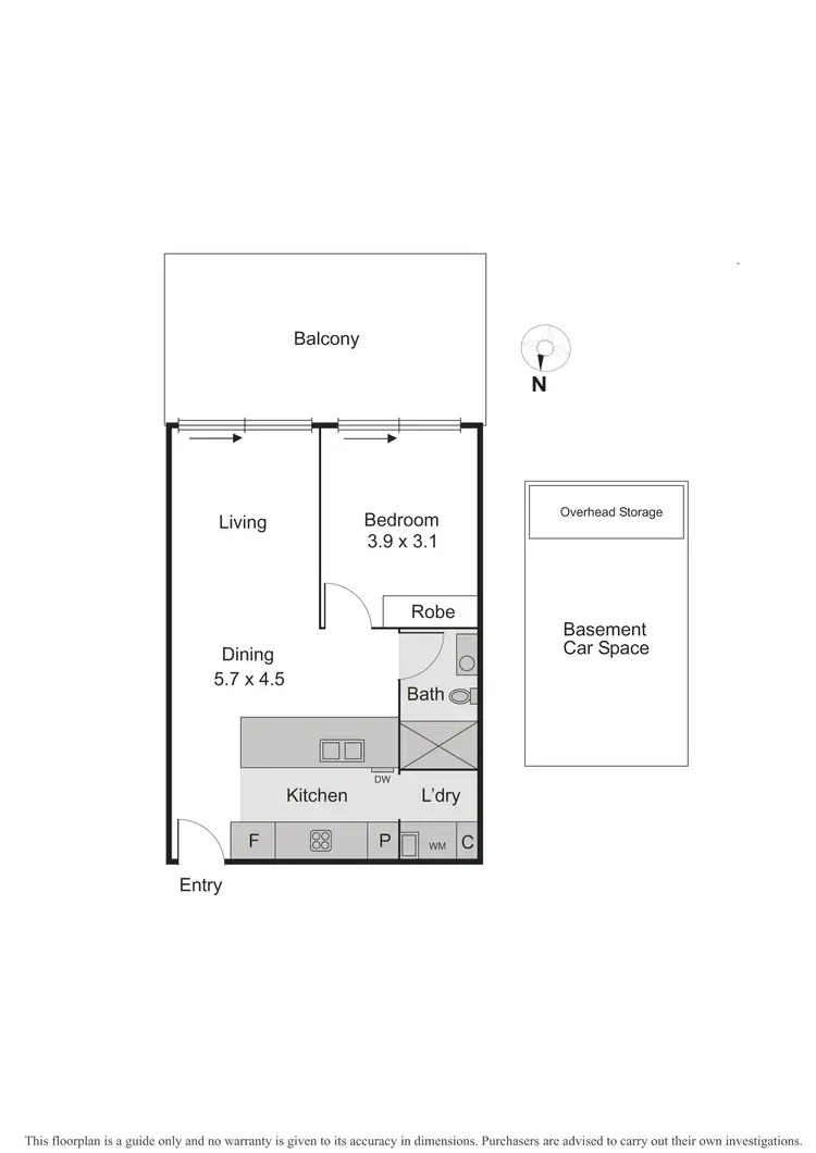 Floorplan of Homely apartment listing, 807/181-191 Fitzroy Street, St Kilda VIC 3182